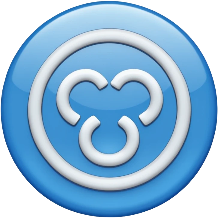 Un verificado blanco con el fondo azul y dentro de un circulo emoji