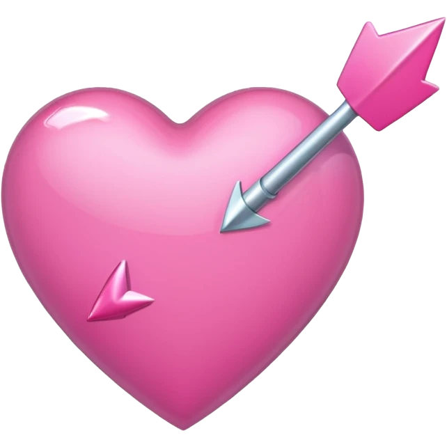 pink heart with pink arrow emoji emoji