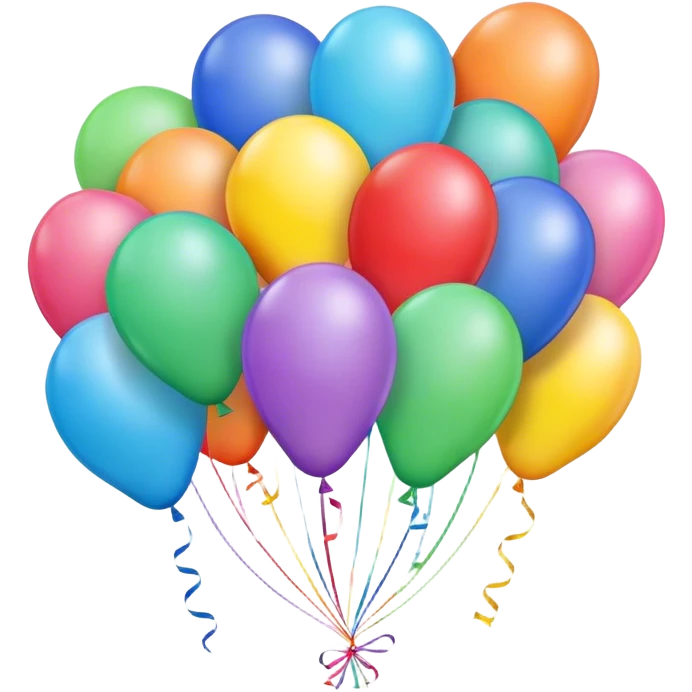 21st birthday balloons emoji