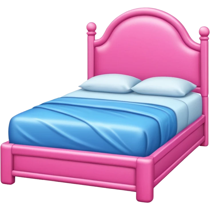 Pink bed sodden frame  emoji