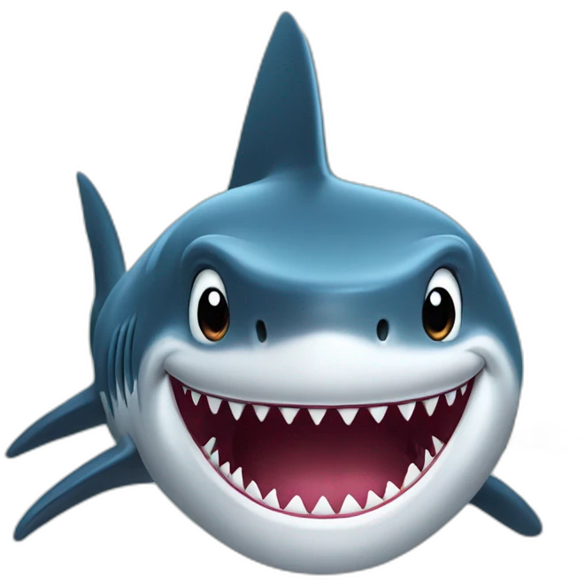 Shark with top hat  emoji