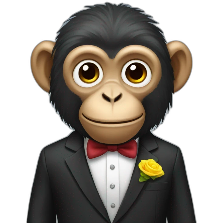 monkey in suit emoji