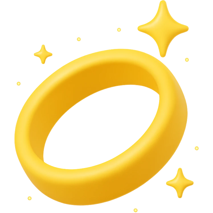 magical yellow bangle sparkles enchanted elegant emoji