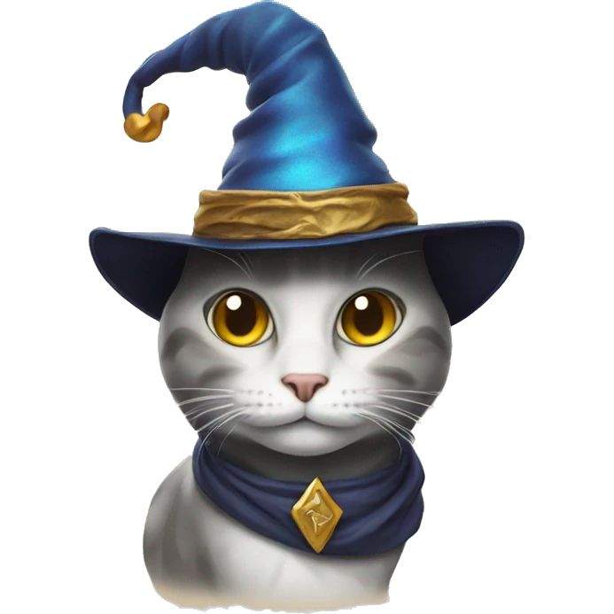 cat with wizard hat emoji