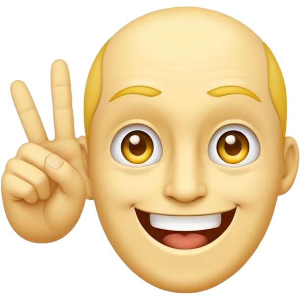 classic yellow face with a mischievous grin holding up the middle finger emoji