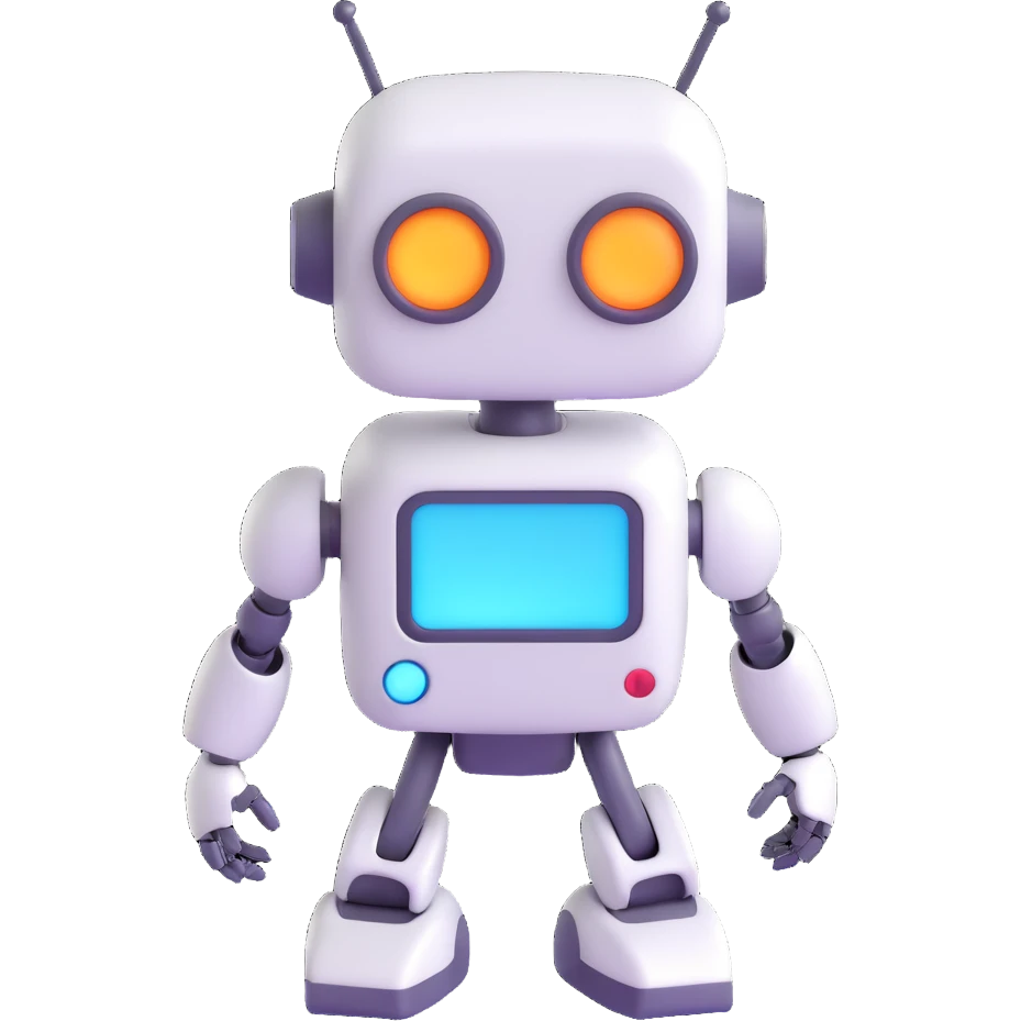 Cute Robot assistant emoji