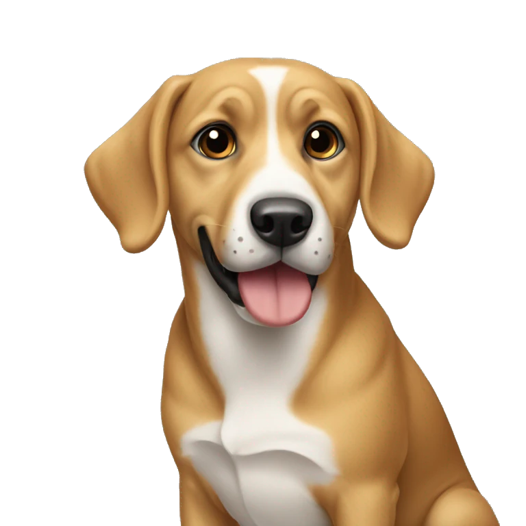 Dog on dog on dog on dog emoji