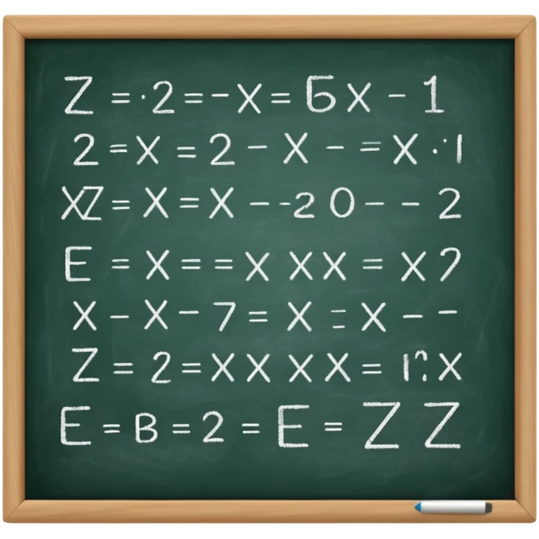 math formula on a chalkboard emoji