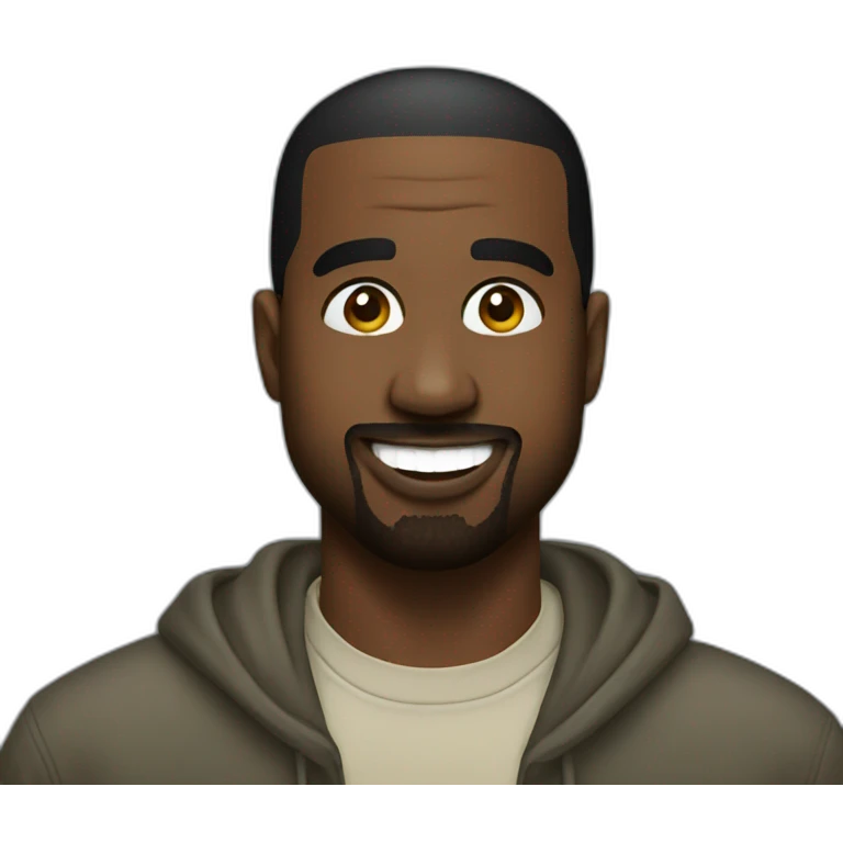 Kanye west smiling  emoji