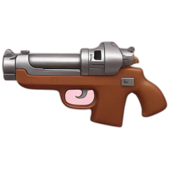 kirby shooting a gun emoji