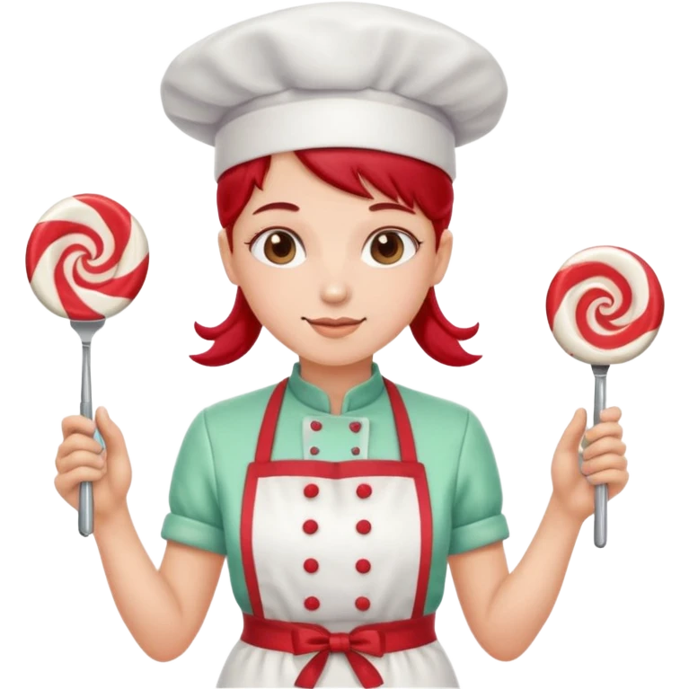Mixer + peppermint apron, Candy Chef. emoji