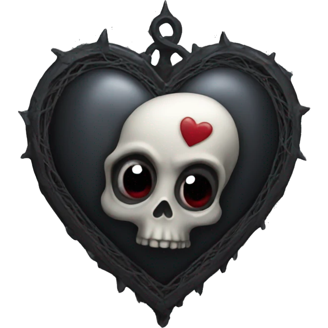 Gothic heart  emoji