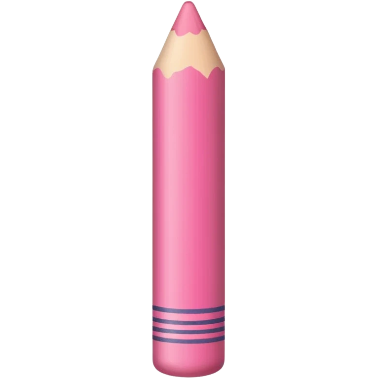 pink crayon emoji