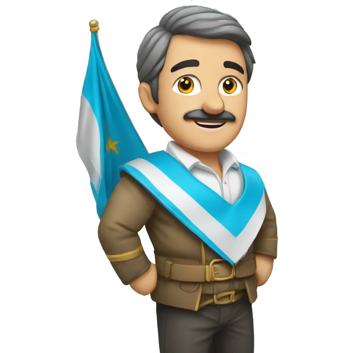 Jefe maestro con la bandera de GALICIA emoji