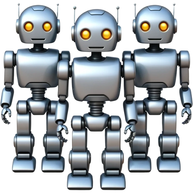 Create an AI generated robots emoji