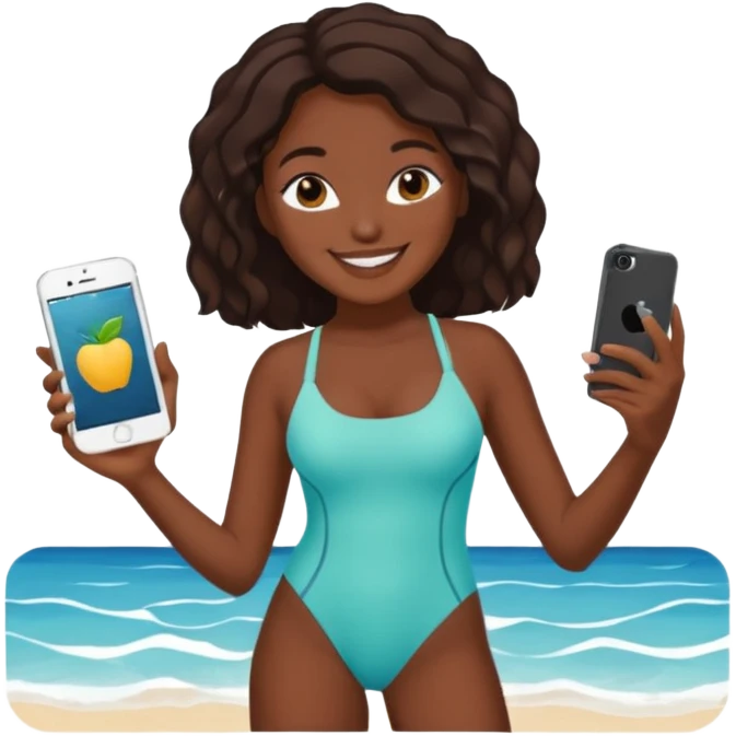 iphone 17 + a caribbean girl emoji