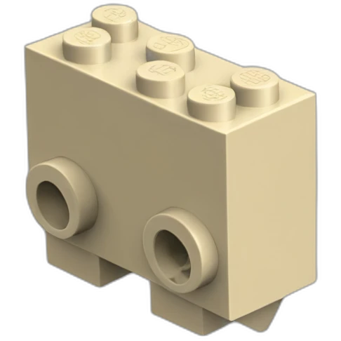 lego brick 2x4 3D emoji