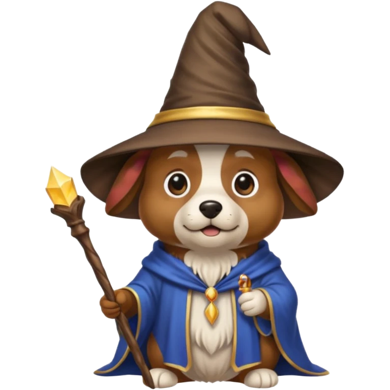 Dog wizard emoji