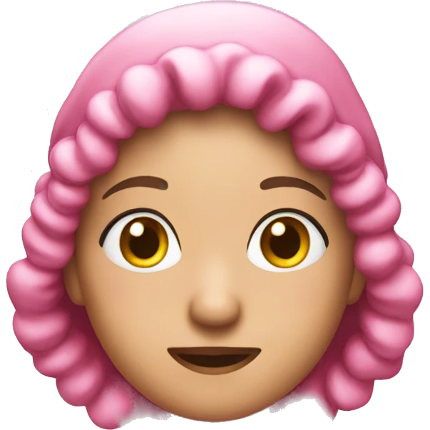 Pink christmas emoji