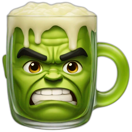 Hulk hält Whisky sour emoji