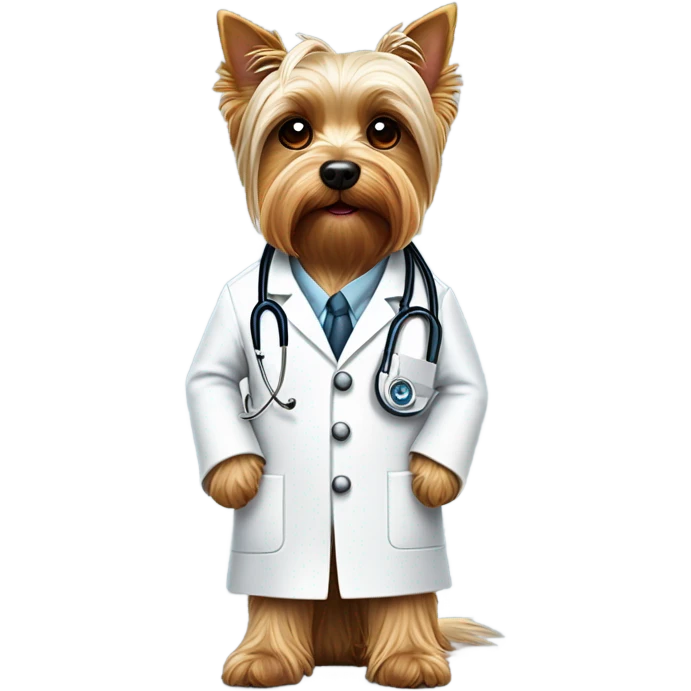 Yorkshire terrier doctor emoji