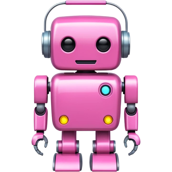 pink robot emoji