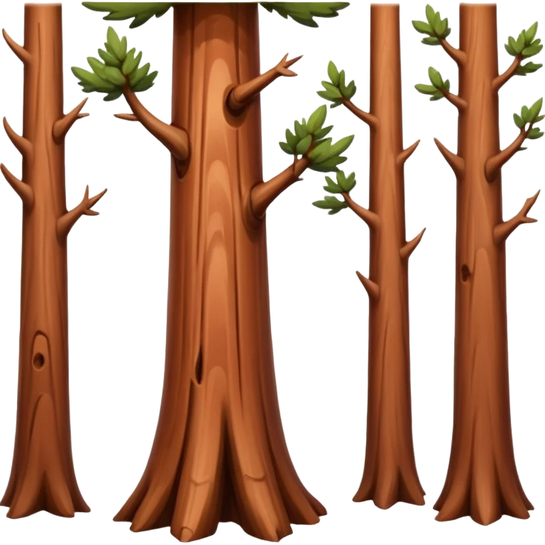 long slim sequoia tree no leaves emoji