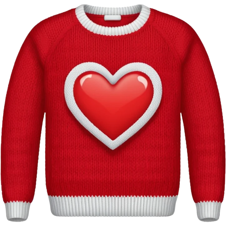 Sweater pattern heart emoji