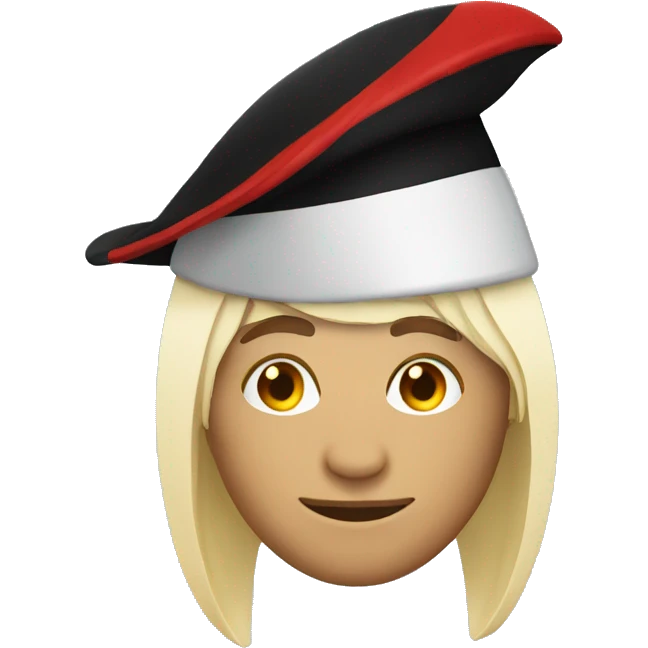 Simple emoji with Albanian hat emoji