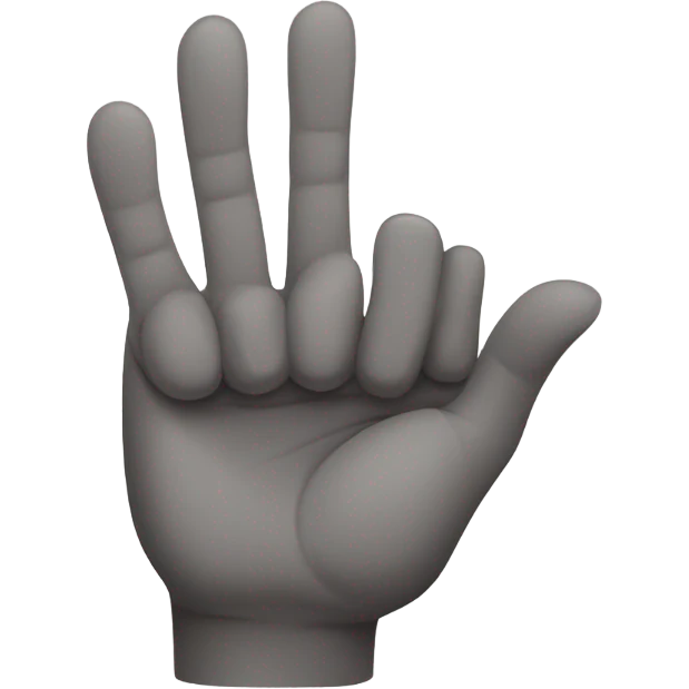 Rock on sign emoji