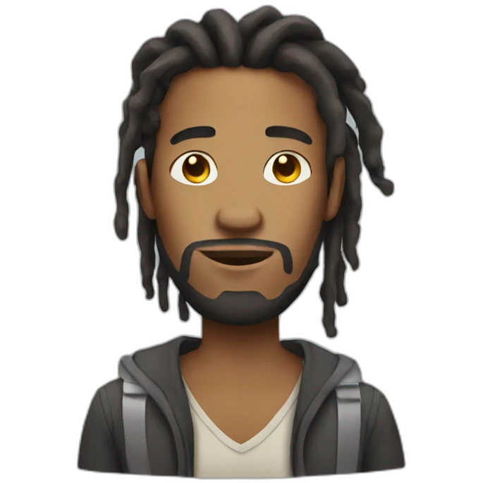 man with dreads emoji