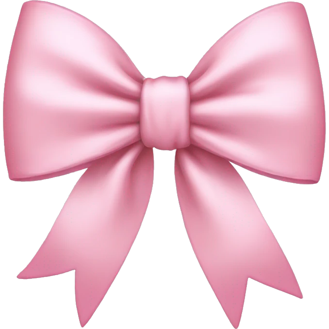 Light pink bow  emoji