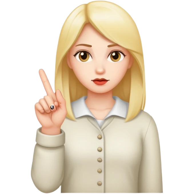 Girl with middle finger  emoji