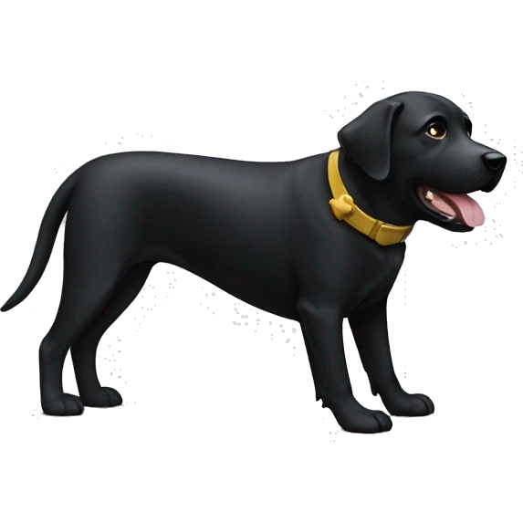 black lab with batman  emoji