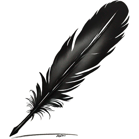 feather pen and ink emoji