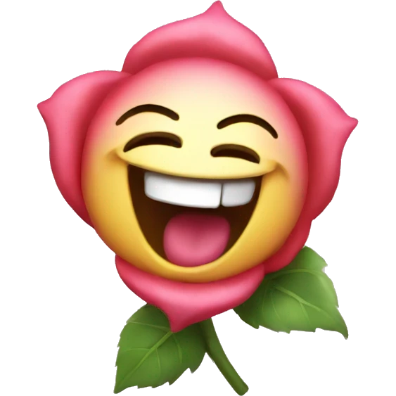 Laughing Rose  emoji