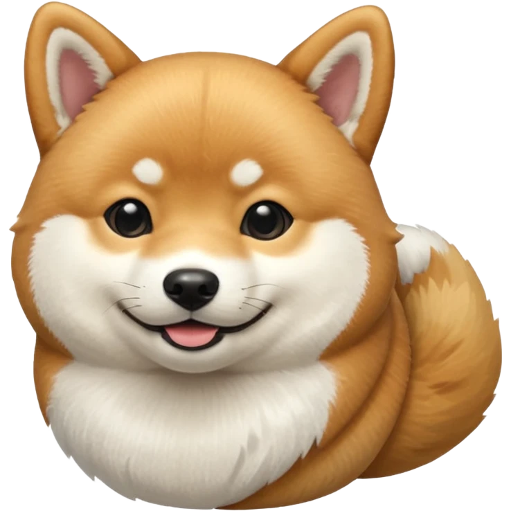 shiba inu side view smiling  emoji