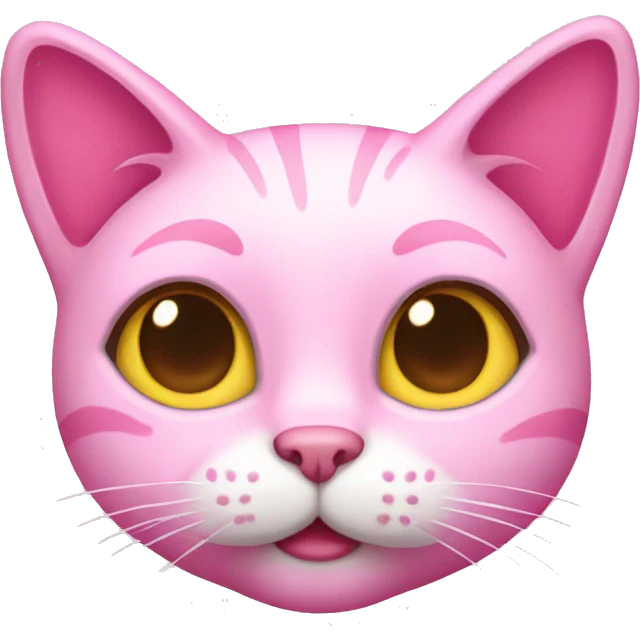 Pink cat emoji