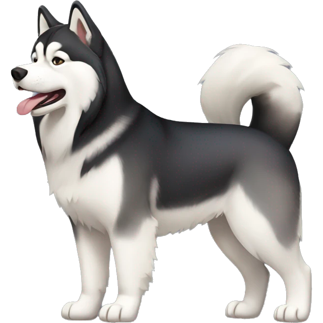 Alaskan Malamute fullbody emoji