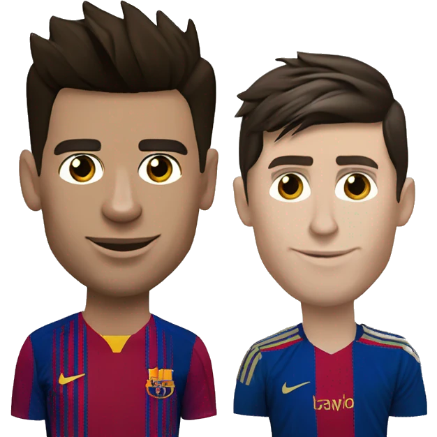 Cristiano Ronaldo and Lionel Messi  emoji