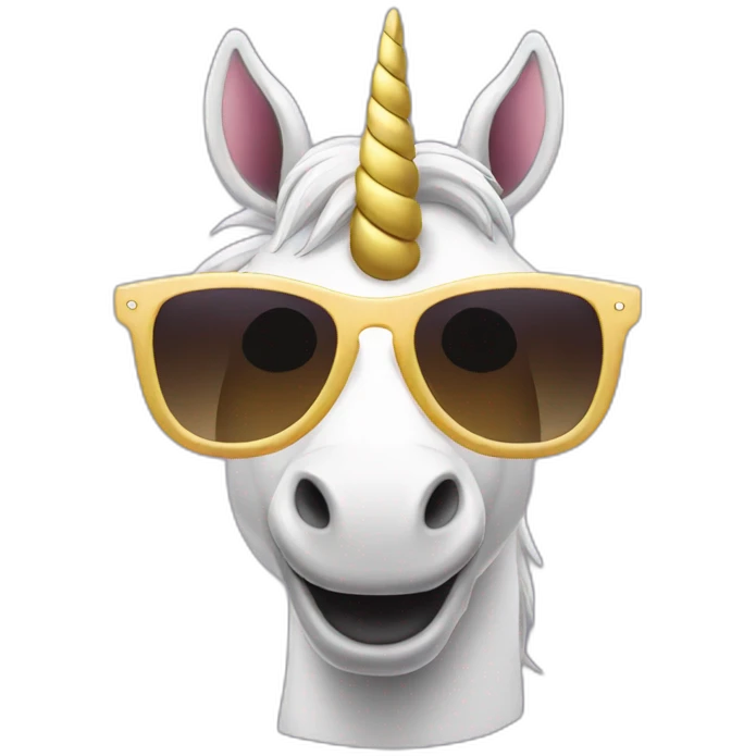 unicorn sunglasses emoji