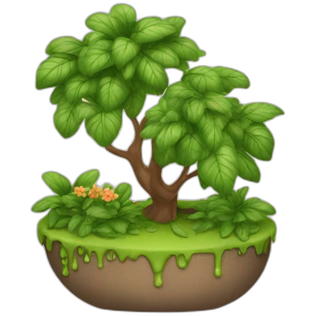 Jardinagem com café emoji