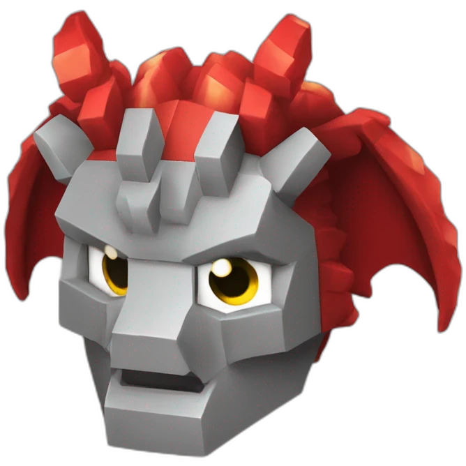 head hat Red dragon Minecraft delegate emoji