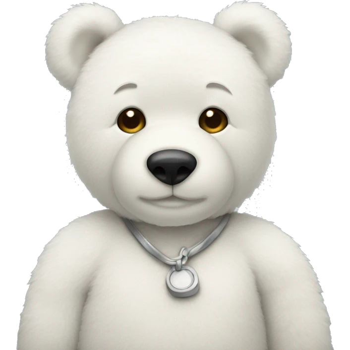 White teddy bear emoji