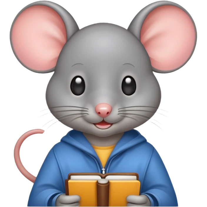 student mouse emoji