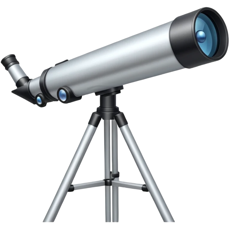 A telescope aimed 90 degrees emoji
