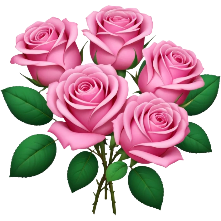 Valentines Day all pink flowers emoji