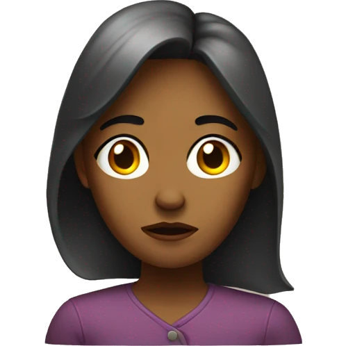 a troubled woman
 emoji