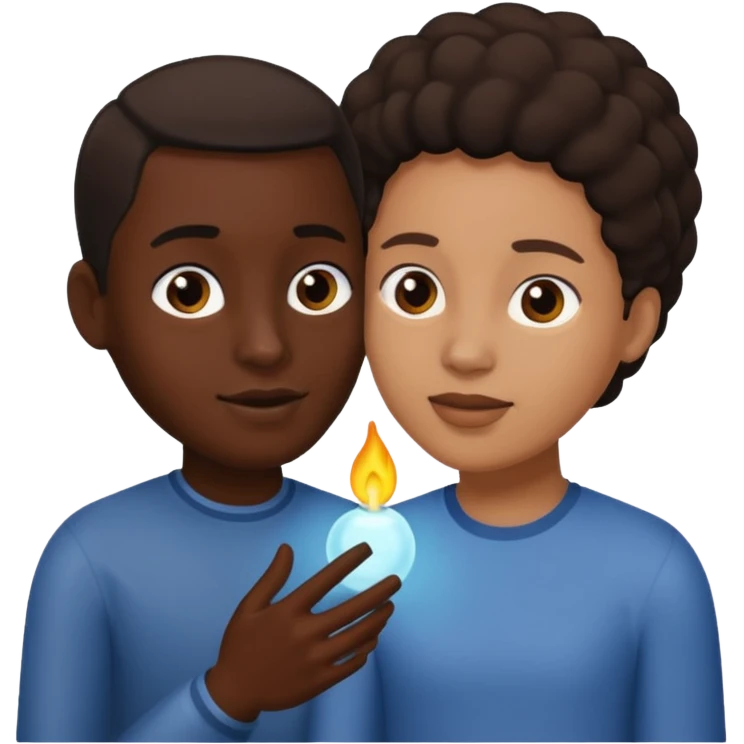 Symbiotic relationship black peoples emoji