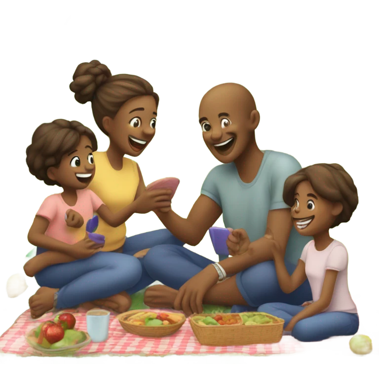 Hanging out with my kids emoji